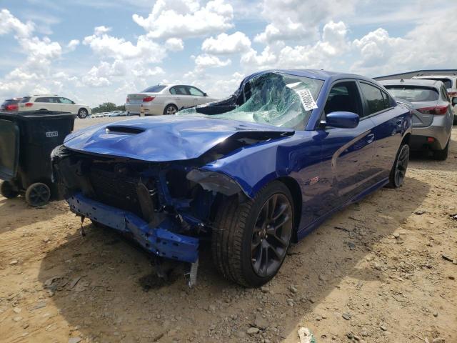 2C3CDXGJ0LH153717 - 2020 DODGE CHARGER SC BLUE photo 2