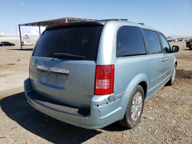 2A8HR64X18R133833 - 2008 CHRYSLER TOWN & COU BLUE photo 4