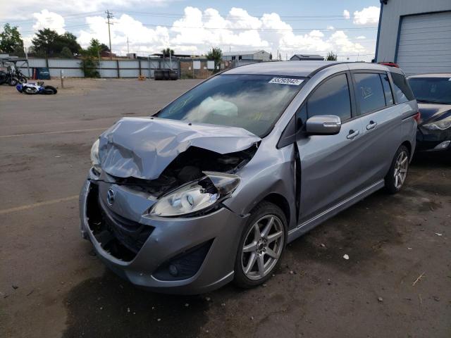 JM1CW2CL1F0188582 - 2015 MAZDA 5 TOURING GRAY photo 2