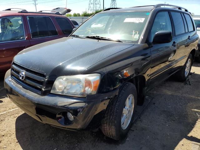 JTEGD21A870167539 - 2007 TOYOTA HIGHLANDER BLACK photo 2