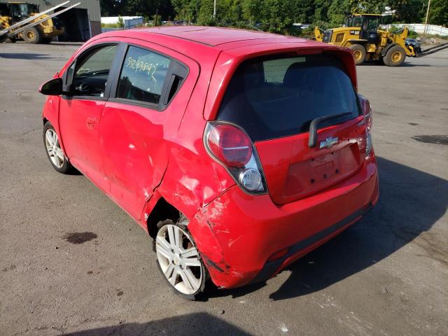 KL8CB6S92DC504424 - 2013 CHEVROLET SPARK RED photo 3