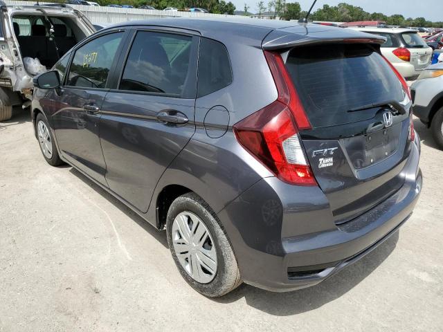 3HGGK5H48KM726199 - 2019 HONDA FIT LX GRAY photo 3