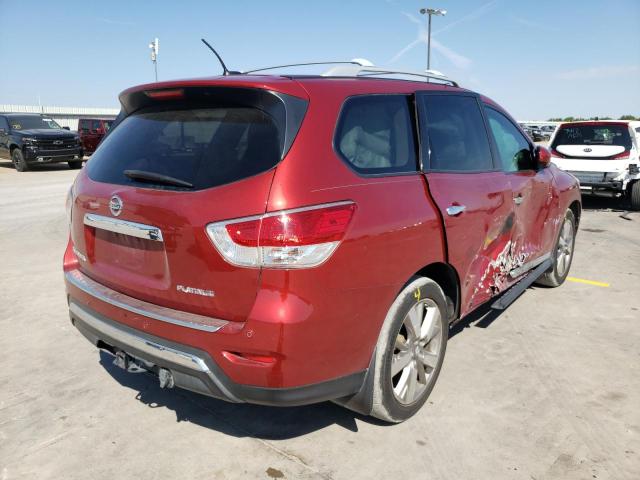 5N1AR2MN1DC688022 - 2013 NISSAN PATHFINDER BURGUNDY photo 4