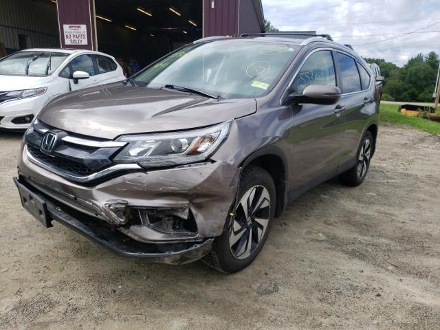 5J6RM4H90GL075516 - 2016 HONDA CR-V TOURI BROWN photo 2