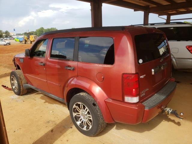 1D8GT58K77W727623 - 2007 DODGE NITRO SLT BURGUNDY photo 3