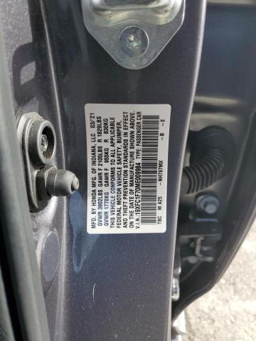 19XFC1F70ME009984 - 2021 HONDA CIVIC EXL Boz foto 10