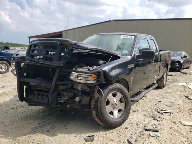 1FTRX14W97FA39491 - 2007 FORD F150 BLACK photo 2