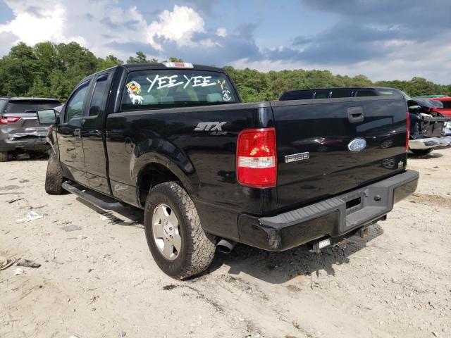 1FTRX14W97FA39491 - 2007 FORD F150 BLACK photo 3