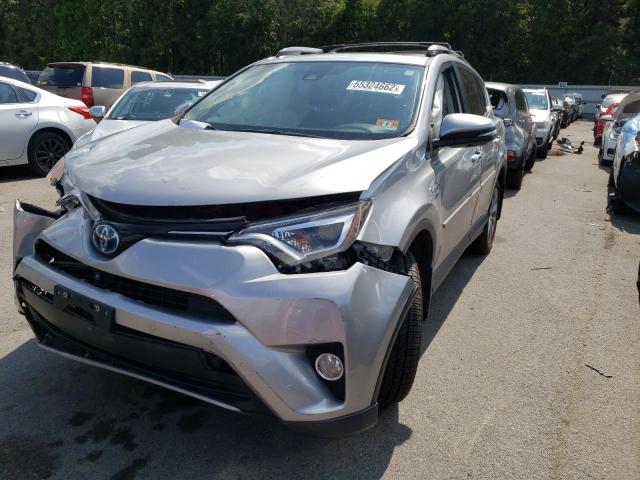 JTMDJREVXHD105592 - 2017 TOYOTA RAV4 HV LI SILVER photo 2