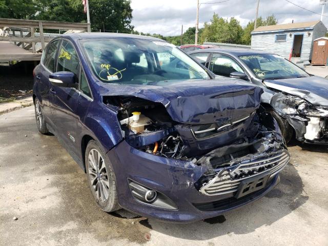 1FADP5FU2HL110116 - 2017 FORD C-MAX TITA BLUE photo 1