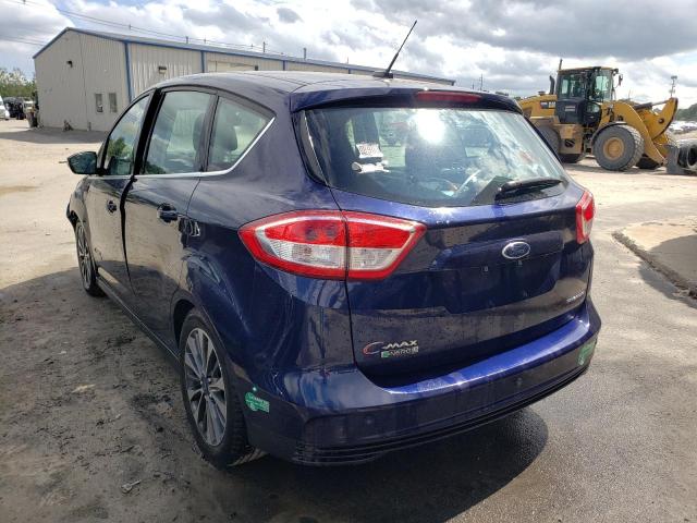 1FADP5FU2HL110116 - 2017 FORD C-MAX TITA BLUE photo 3