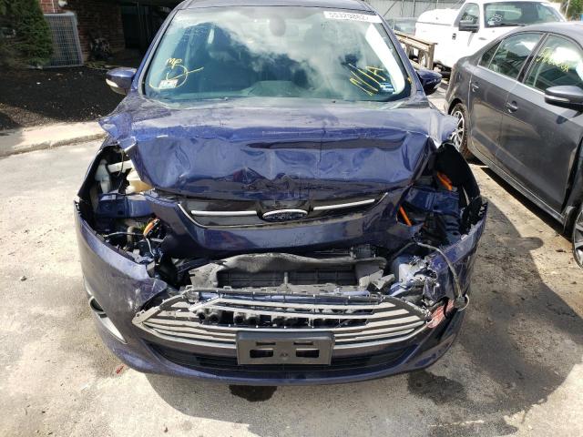 1FADP5FU2HL110116 - 2017 FORD C-MAX TITA BLUE photo 9