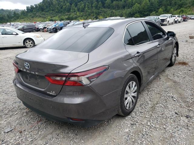 4T1C31AK6MU031922 - 2021 TOYOTA CAMRY LE GRAY photo 4