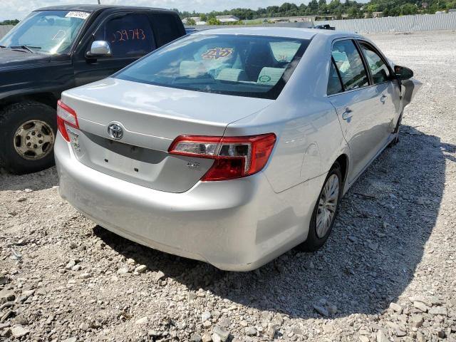 4T4BF1FK3CR264253 - 2012 TOYOTA CAMRY BASE SILVER photo 4