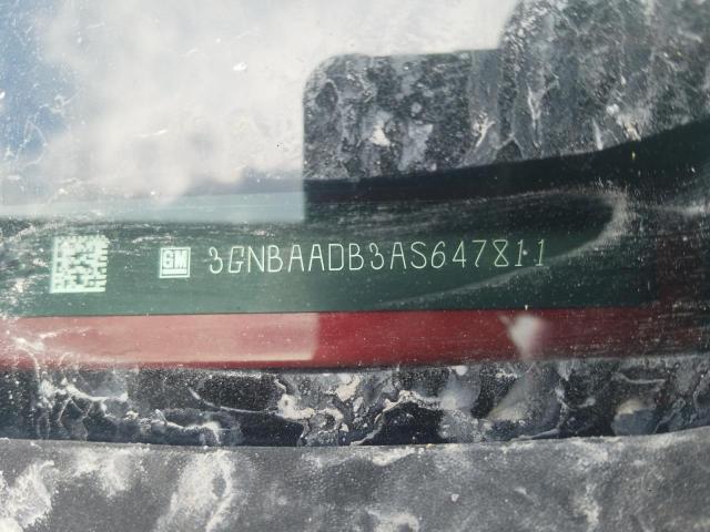 3GNBAADB3AS647811 - 2010 CHEVROLET HHR LS RED photo 10