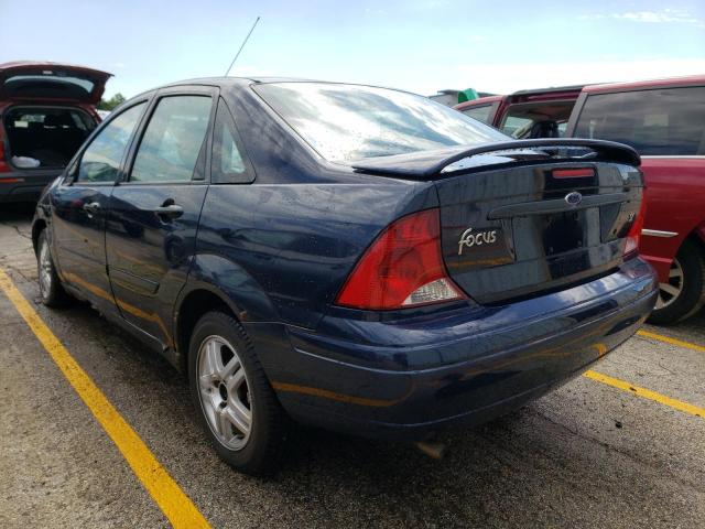 1FAFP34354W149251 - 2004 FORD FOCUS SE C BLUE photo 3