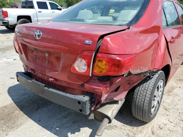 1NXBU40E09Z132371 - 2009 TOYOTA COROLLA BASE  photo 9