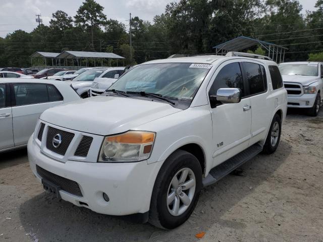 5N1AA08D68N606468 - 2008 NISSAN ARMADA WHITE photo 2