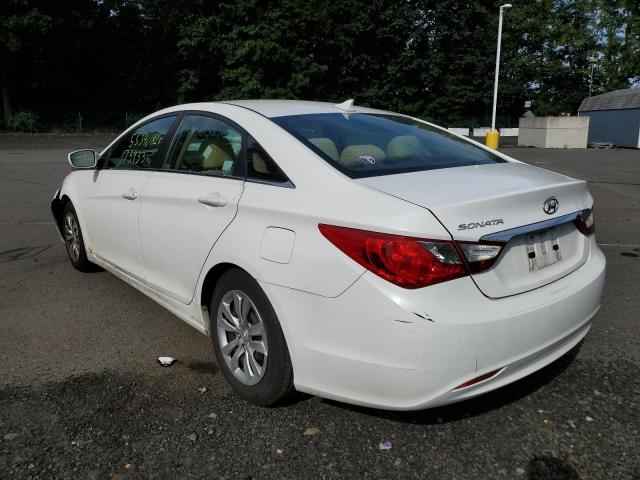 5NPEB4AC9DH508024 - 2013 HYUNDAI SONATA GLS WHITE photo 3