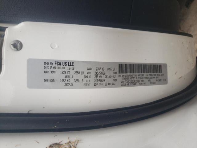 2C4RC1GG1LR120987 - 2020 CHRYSLER PACIFICA L WHITE photo 10