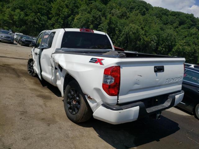 5TFUY5F13LX927870 - 2020 TOYOTA TUNDRA DOU WHITE photo 3