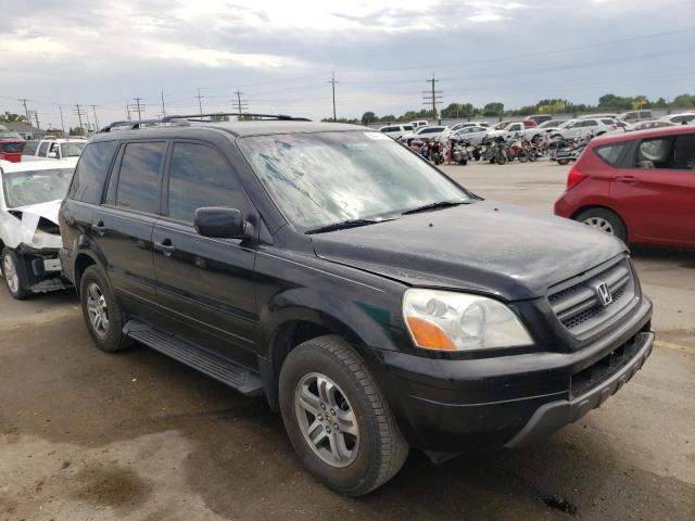 2HKYF18504H578843 - 2004 HONDA PILOT BLACK photo 1