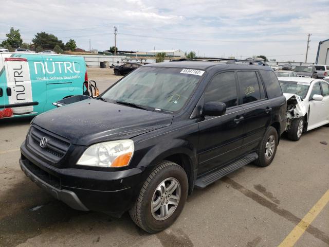 2HKYF18504H578843 - 2004 HONDA PILOT BLACK photo 2