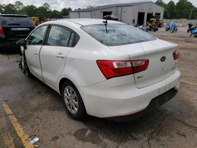 KNADM4A3XG6687028 - 2016 KIA RIO LX WHITE photo 3