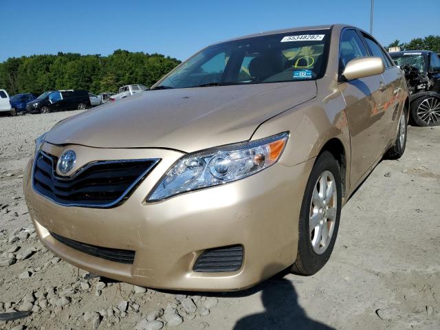 4T1BF3EK4BU665705 - 2011 TOYOTA CAMRY BASE GOLD photo 2