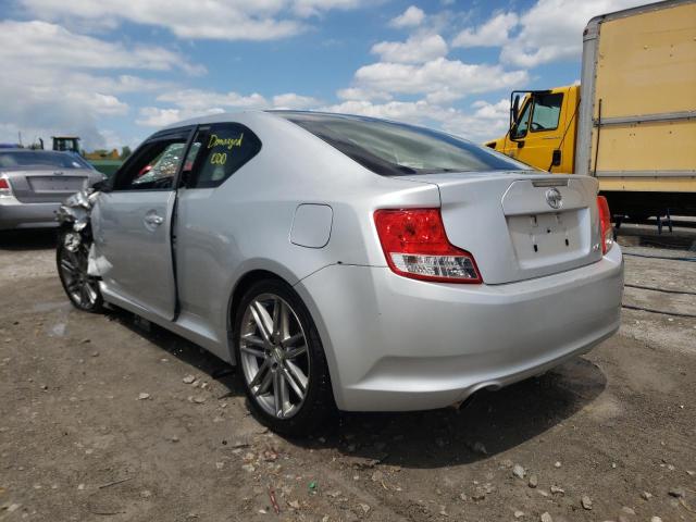 JTKJF5C78D3053485 - 2013 TOYOTA SCION TC 银色 照片 3