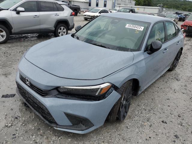 2HGFE2F57NH576649 - 2022 HONDA CIVIC SPOR GRAY photo 2