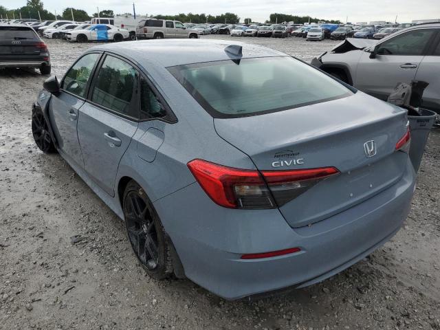 2HGFE2F57NH576649 - 2022 HONDA CIVIC SPOR GRAY photo 3