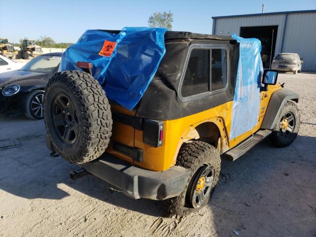 1C4AJWAG3EL200943 - 2014 JEEP WRANGLER S GOLD photo 4