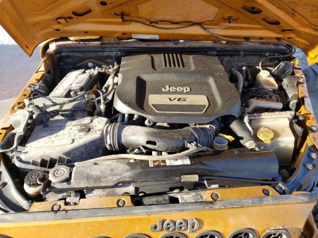 1C4AJWAG3EL200943 - 2014 JEEP WRANGLER S GOLD photo 7