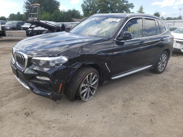 5UXTR9C50KLE15269 - 2019 BMW X3 XDRIVE3 BLACK photo 2