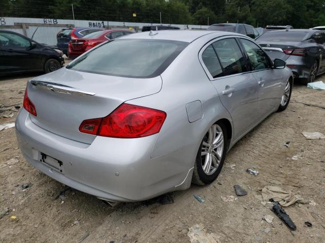 JN1CV6AR2DM358278 - 2013 INFINITI G37 SILVER photo 4