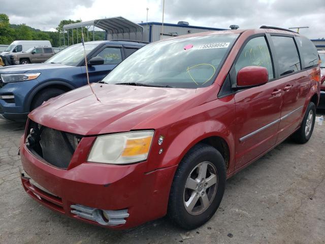 1D8HN54P28B134227 - 2008 DODGE GRAND CARA MAROON photo 2