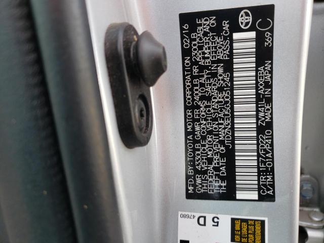 JTDZN3EU5GJ051245 - 2016 TOYOTA PRIUS V SILVER photo 10