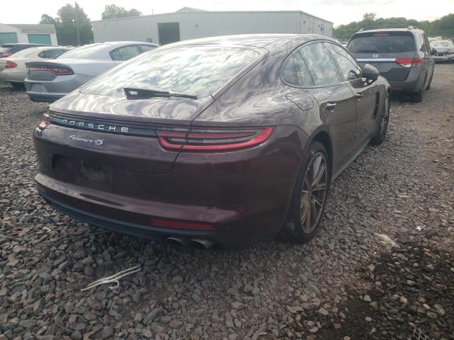 WP0AB2A71KL128237 - 2019 PORSCHE PANAMERA 4 BURGUNDY photo 4