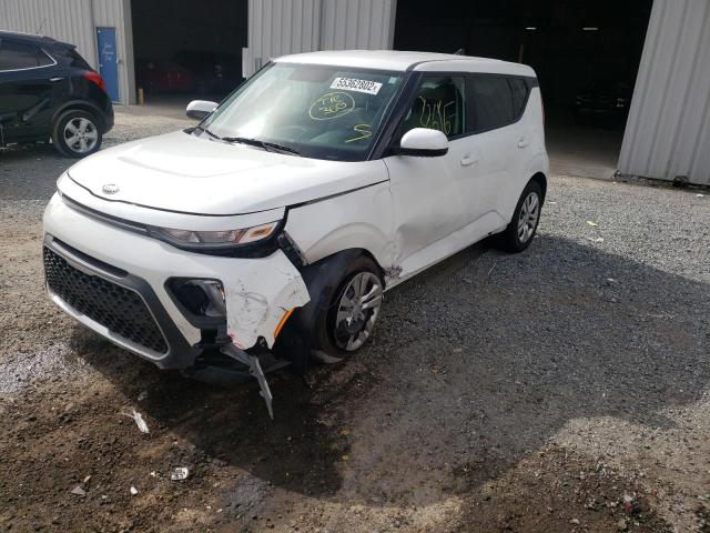 KNDJ23AU0L7001968 - 2020 KIA SOUL LX WHITE photo 2