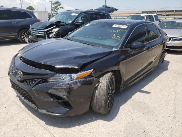 4T1K61AK7LU898280 - 2020 TOYOTA CAMRY XSE BLACK photo 2