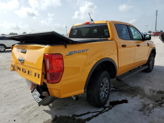 1FTER4EH3MLD80098 - 2021 FORD RANGER XL YELLOW photo 4