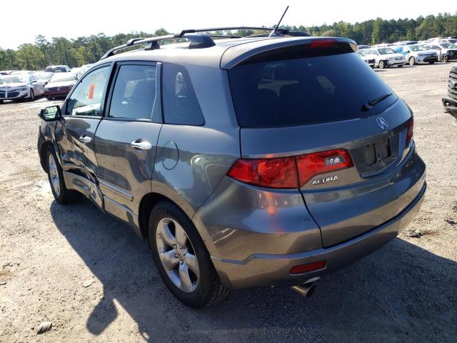 5J8TB18577A013847 - 2007 ACURA RDX TECHNO GRAY photo 3