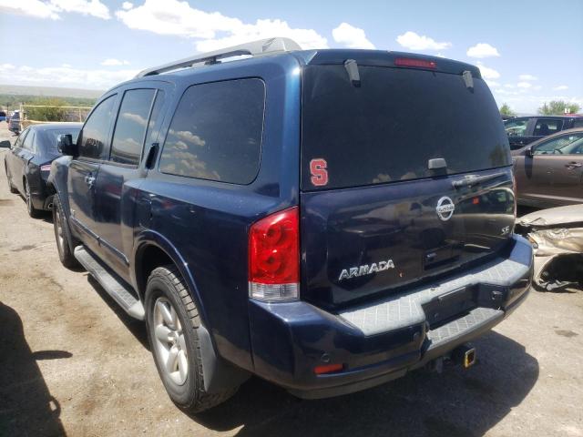 5N1BA08C78N601808 - 2008 NISSAN ARMADA SE BLUE photo 3