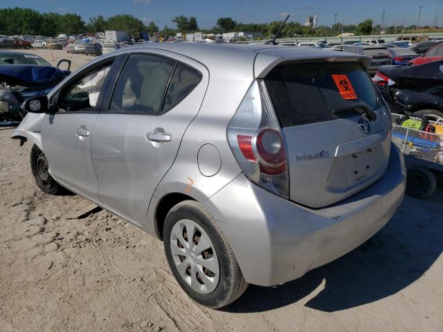 JTDKDTB34D1045609 - 2013 TOYOTA PRIUS C SILVER photo 3