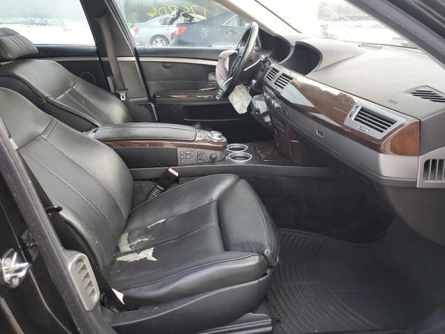 WBAHL83517DT09685 - 2007 BMW 750I BLACK photo 5