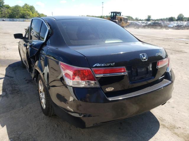 1HGCP2F65CA047296 - 2012 HONDA ACCORD SE BLACK photo 3