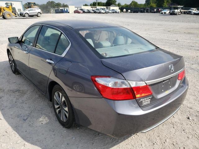 1HGCR2F30FA085510 - 2015 HONDA ACCORD LX GRAY photo 3