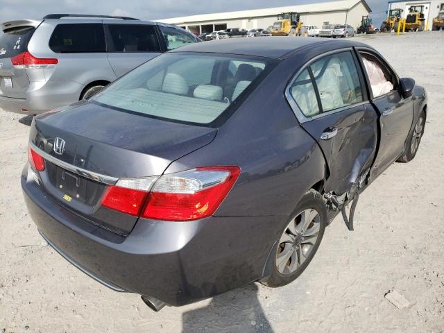 1HGCR2F30FA085510 - 2015 HONDA ACCORD LX GRAY photo 4