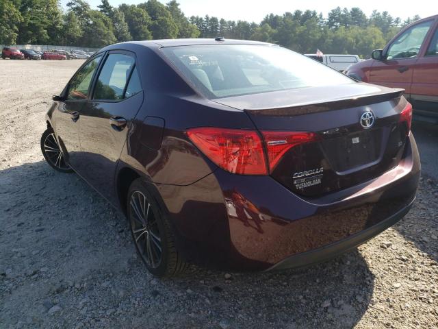 5YFBURHE3HP594103 - 2017 TOYOTA COROLLA BURGUNDY photo 3